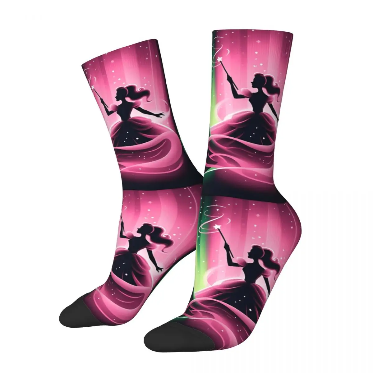 Couple Socks Elphaba & Glinda Wicked The Musical Stockings Winter Harajuku Medium Soft Socks Design Running Anti Sweat Socks