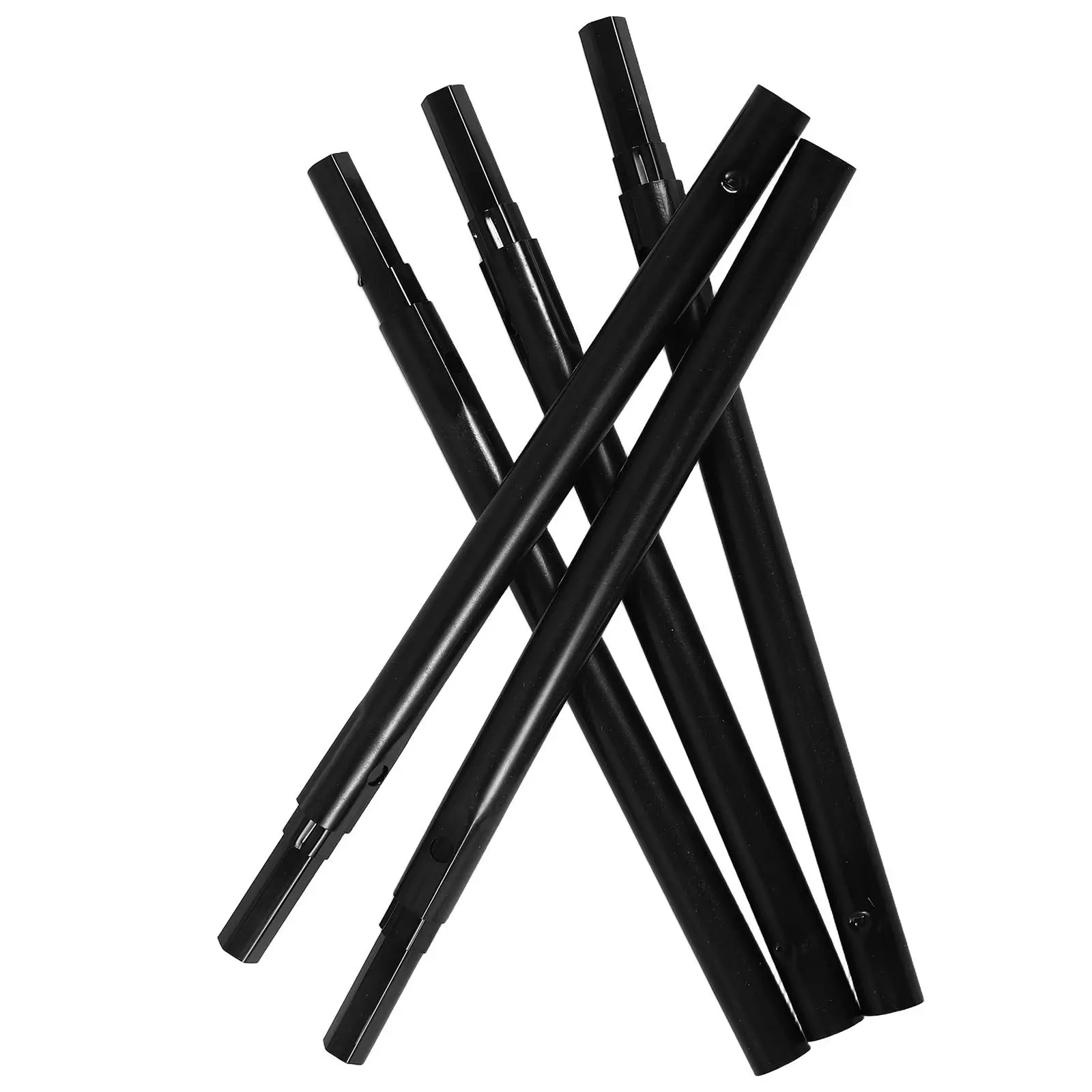 5Pcs Folding Umbrella Adjustable Center Shaft Telescoping Rod Heavy Duty Umbrella Replacement Parts Portable Travel Outdoor