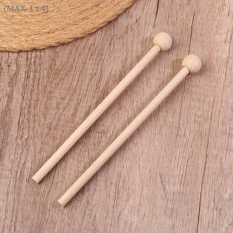 【MAX-114】2Pcs Wooden Percussion Mallets 205MM Professional Xylophone Marimba Drum Stick Instrument Accessories【WX】