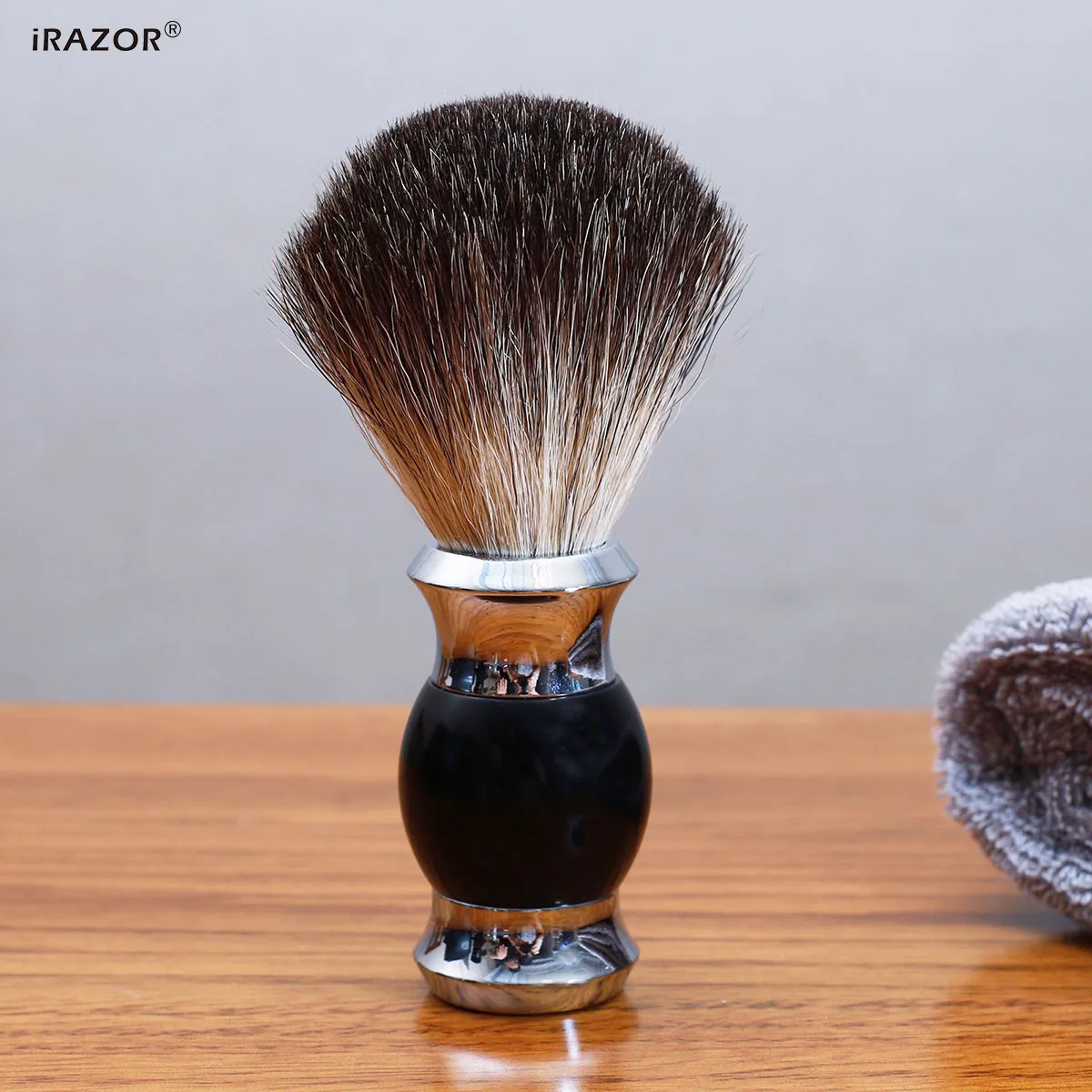 

Professional Honey Pure Badger Hair Classic Hand-Crafted Resin Handle Beard Shaving Brush for Birthday Christmas Holiday Gift