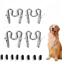 

4 Pieces Dog Collar Prong Links Sturdy Metal Easy Installation Diameter 3mm