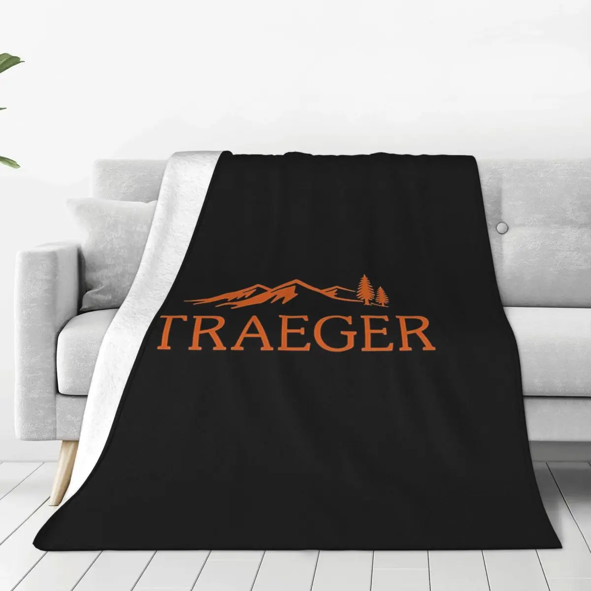 Traeger Pellet Grill Smoke BBQ Essential Blanket Fleece Super Soft Throw Blanket For Couch Bedding Travel Throws Bedspread Quilt