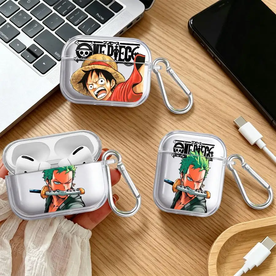 One Piece Luffy Zoro Cool Case For Airpods 3 Pro2 Pro Pro3 4 1 2 Clear Earphone Cases Cover