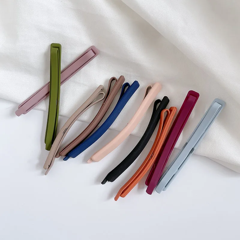 Matte Mix Color 10Pcs/Set Hairpins BobbyPins Women Girls Hair Clip Straight Hairgrip Barrette Headwear Styling Tools Accessories