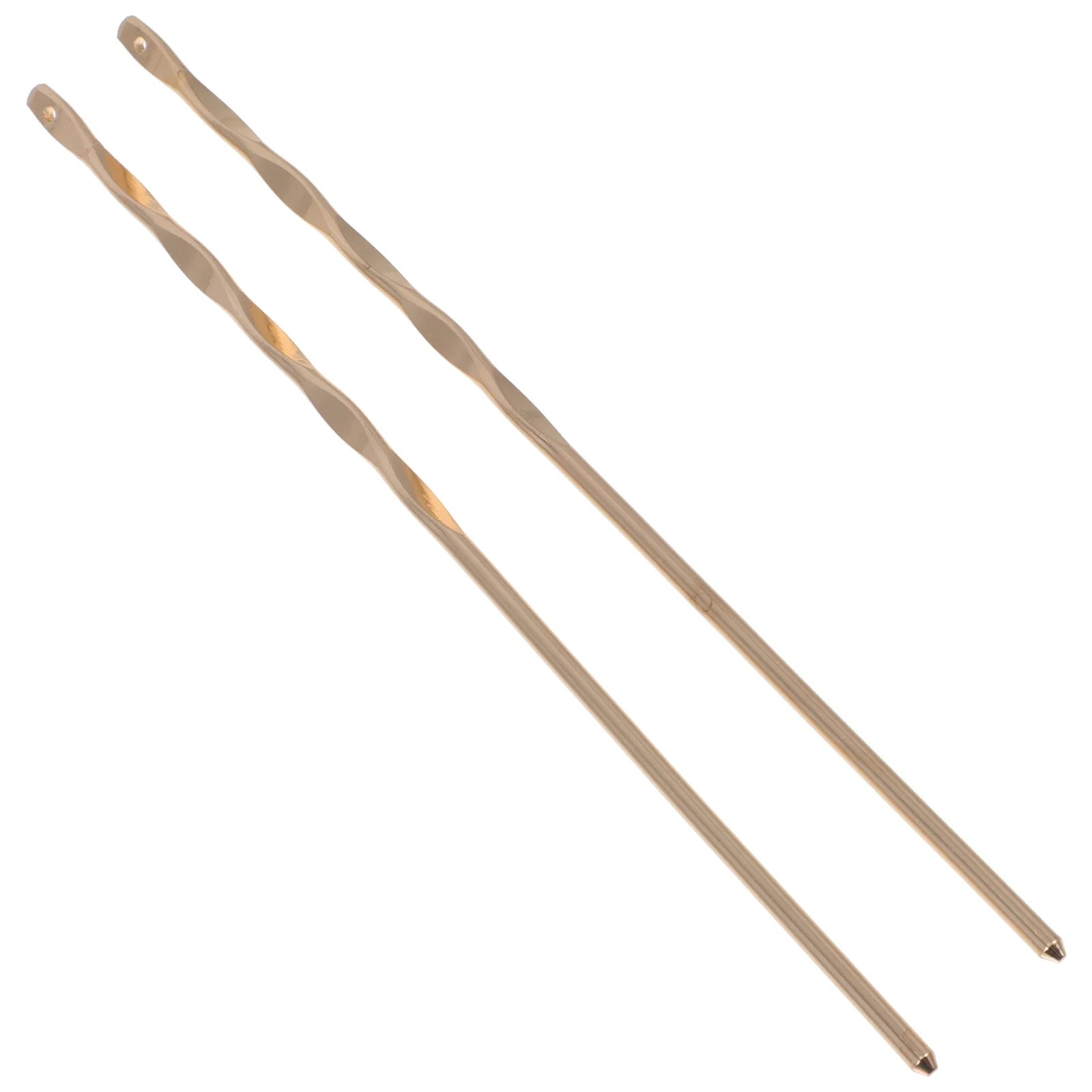 

2 Pcs Ancient Style Copper Hairpins Accessories for Women Bride Retro Charm Craft Supply Handmade Decor Gifts