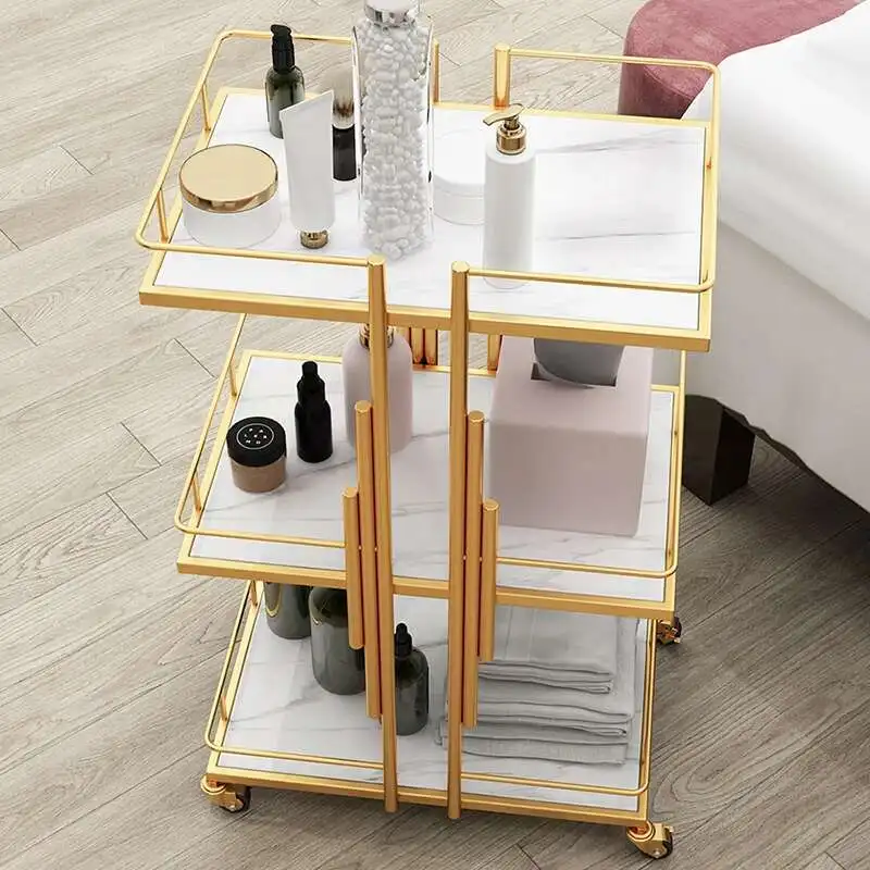 

Rolling Trolley Storage Pedicure Food Serving Cart Hotel Elegant Hairdresser Clinical Service Iron Beauty Muebles Belleza Salon