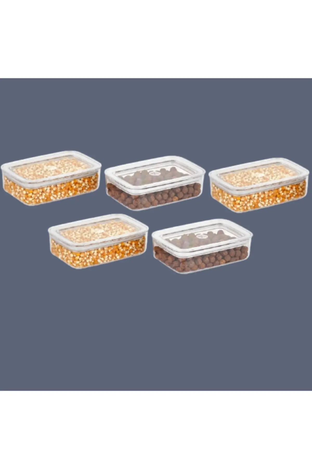 DOLBOVI 5 pcs 600 Ml Vipahmet Sude rectangular storage container