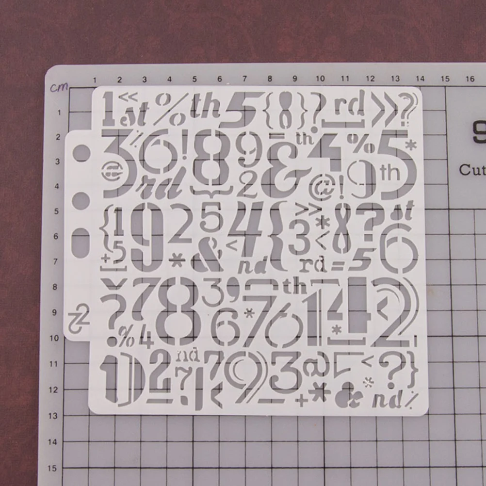 Drawing Stencil Assorted Patterns Hollow Out Painting Template for Craft Scrapbooking DIY Cake Decor (S12)