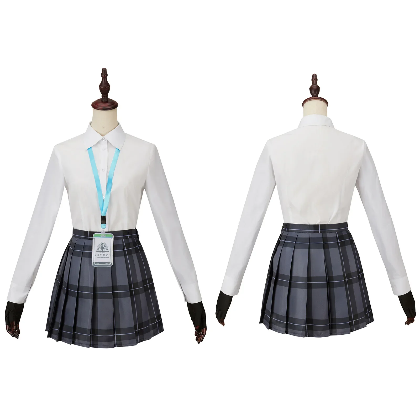 Disfraz de Cosplay de Anime Blue Archive Izayoi nonoi para mujer, chaqueta amarilla, uniforme de marinero, trajes de falda a cuadros, trajes diarios de Halloween