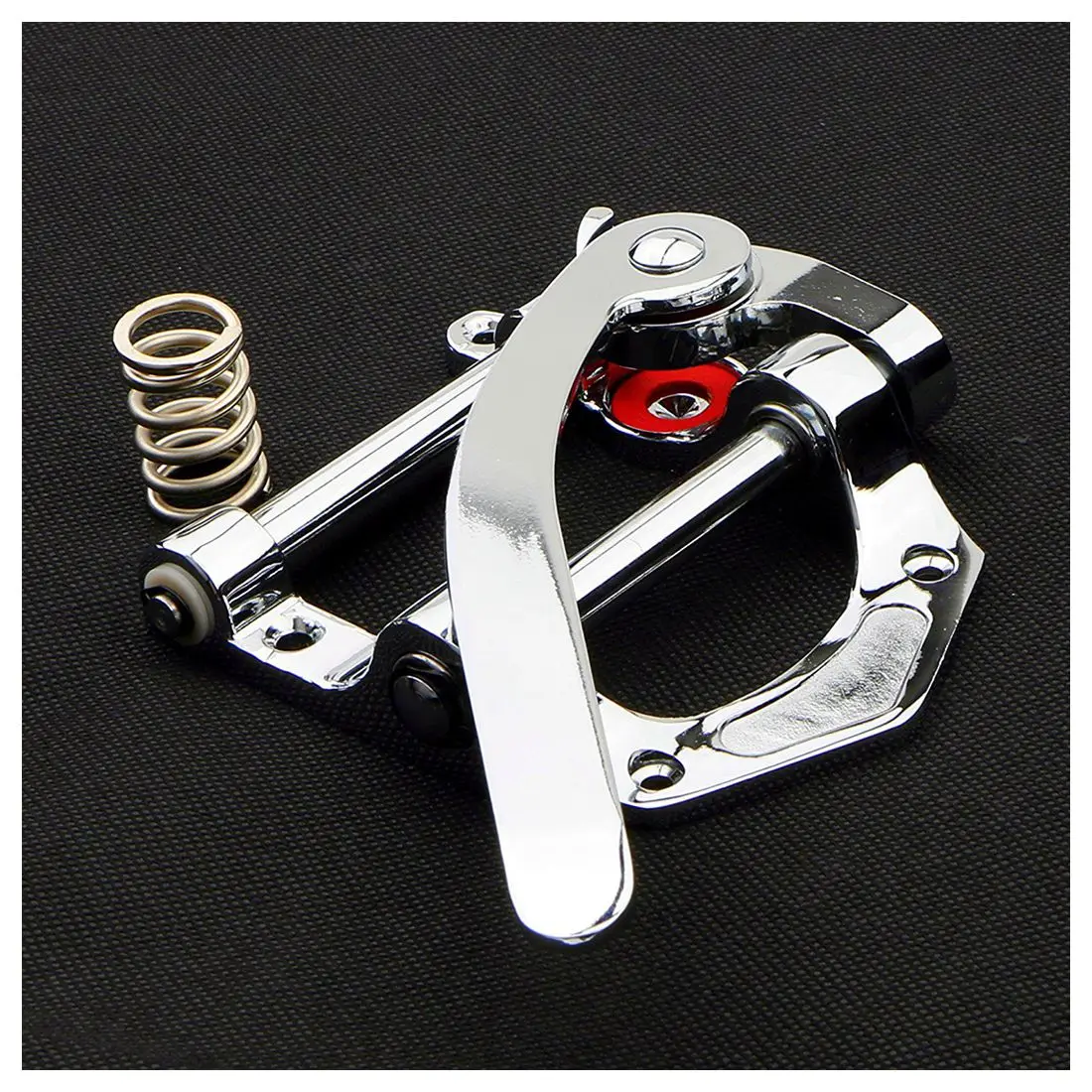 Guitar Vibrato Tailpiece Tremolo Flat Top Body Tremolo Unit Vibrato Bridge for Tele SG LP ETC Electric Guitars(Silver)