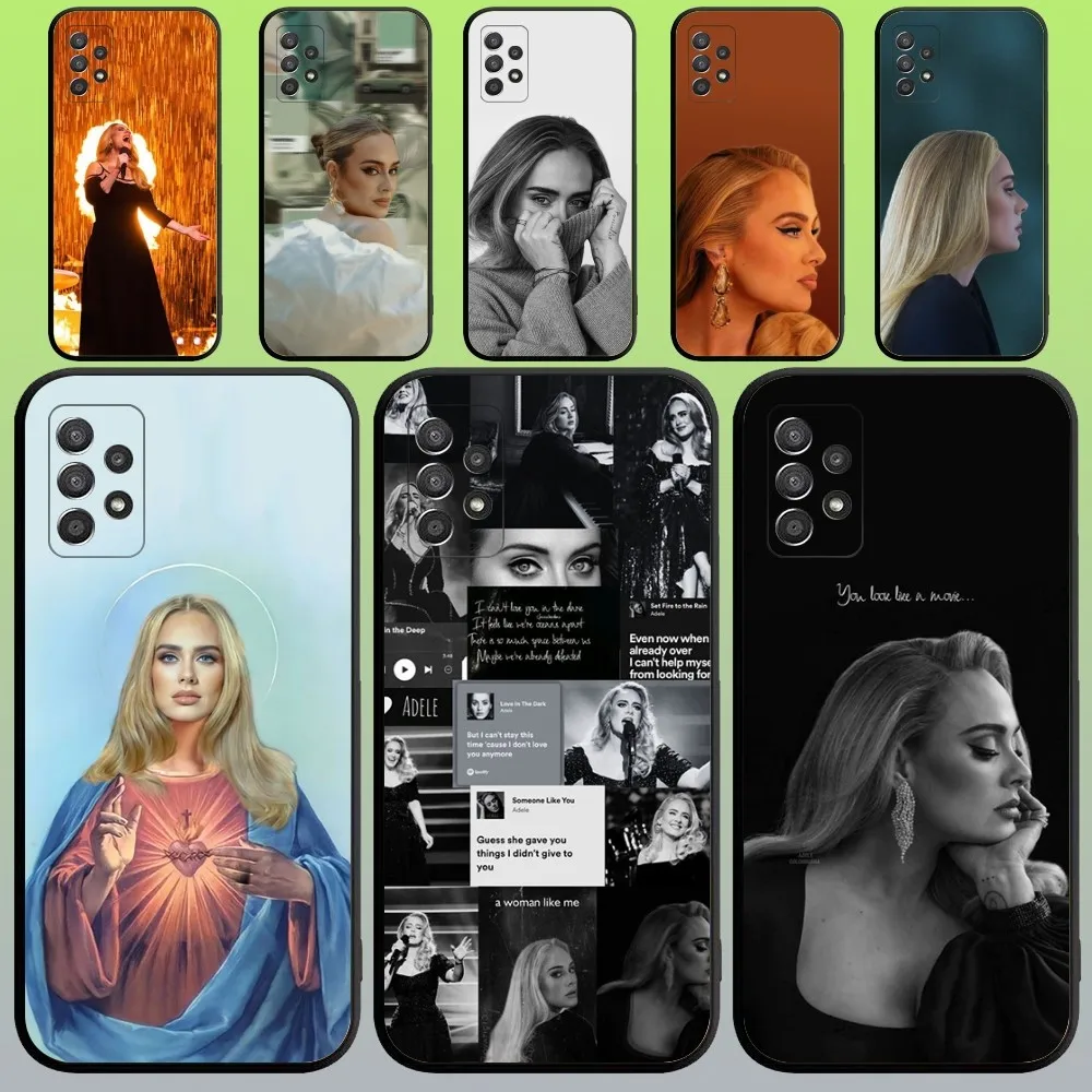 Singer A-Adele Adkins Phone Case For Samsung Galaxy A20,A21s,A22,A31,A32,A52,A53,A72,73,A80,A91 Soft Black Cover