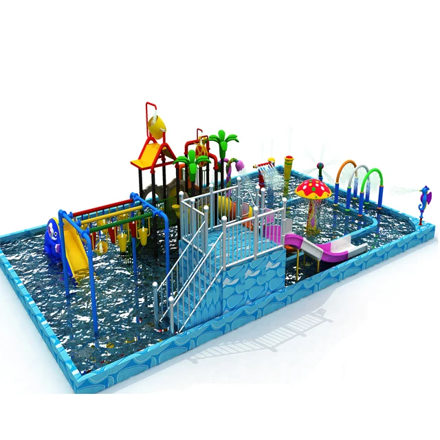 Outdoor Entertainment Fiberglass Slides Tube Pool Play Splash Water Park Equipment