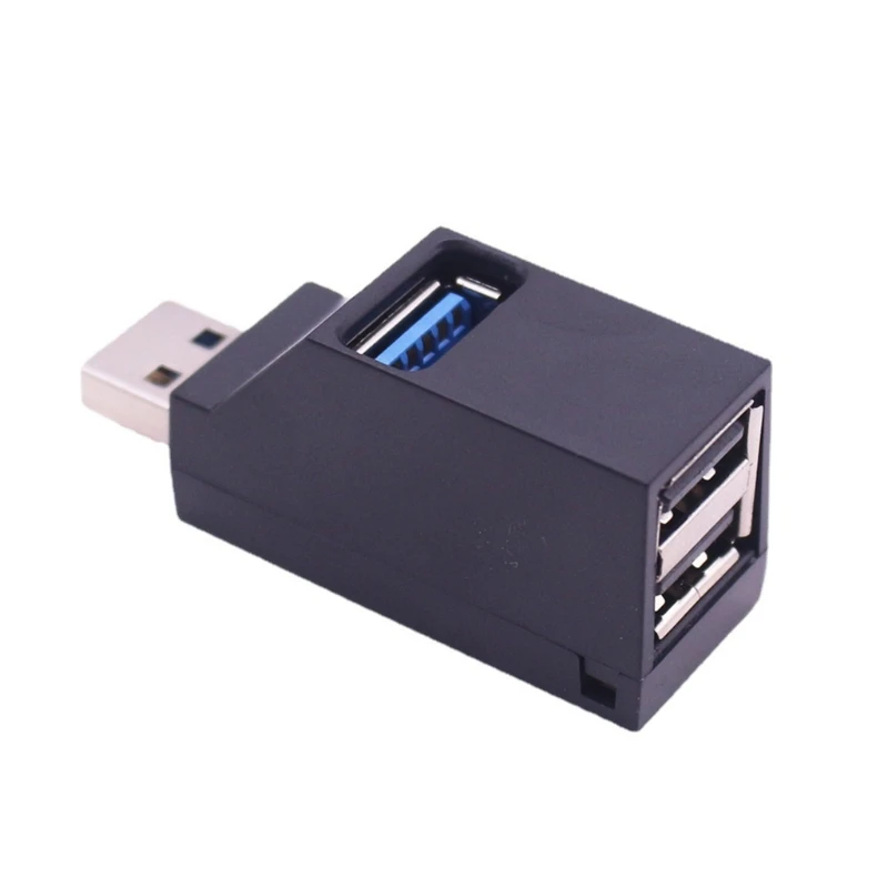 Poderoso adaptador hub USB Compacto USB3.0 Splitter Extender 1 a 3 portas