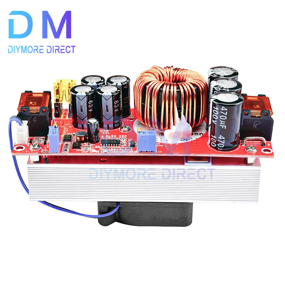 1800W 40A DC-DC Boost Converter Step Up Power Supply Module 10-60V to 12-90V Adjustable Voltage Charger Power Module