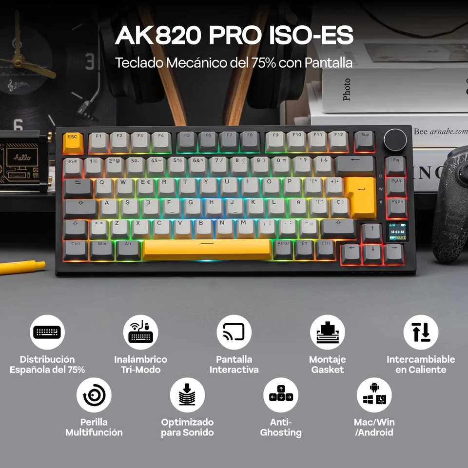 EPOMAKER X AJAZZ AK820 PRO 75% メカニカルキーボード