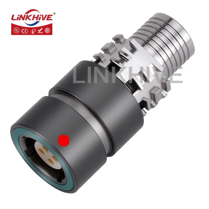 Compatible with ODU AMC K1  In-line Receptacle 0Y/1Y/AY/2Y 2 3 4 5 6 7 8 9  10 14 16 19 26 Pin IP68 Waterproof MilitaryConnecto