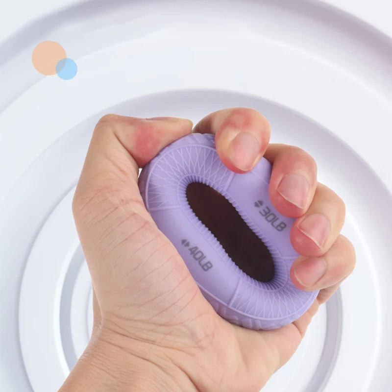 قبضة مجتذب قوة مزدوجة قبضة سيليكون حلقة أجهزة لياقة بدنية إصبع الذراع قوة إعادة التأهيل التدريب مجتذب