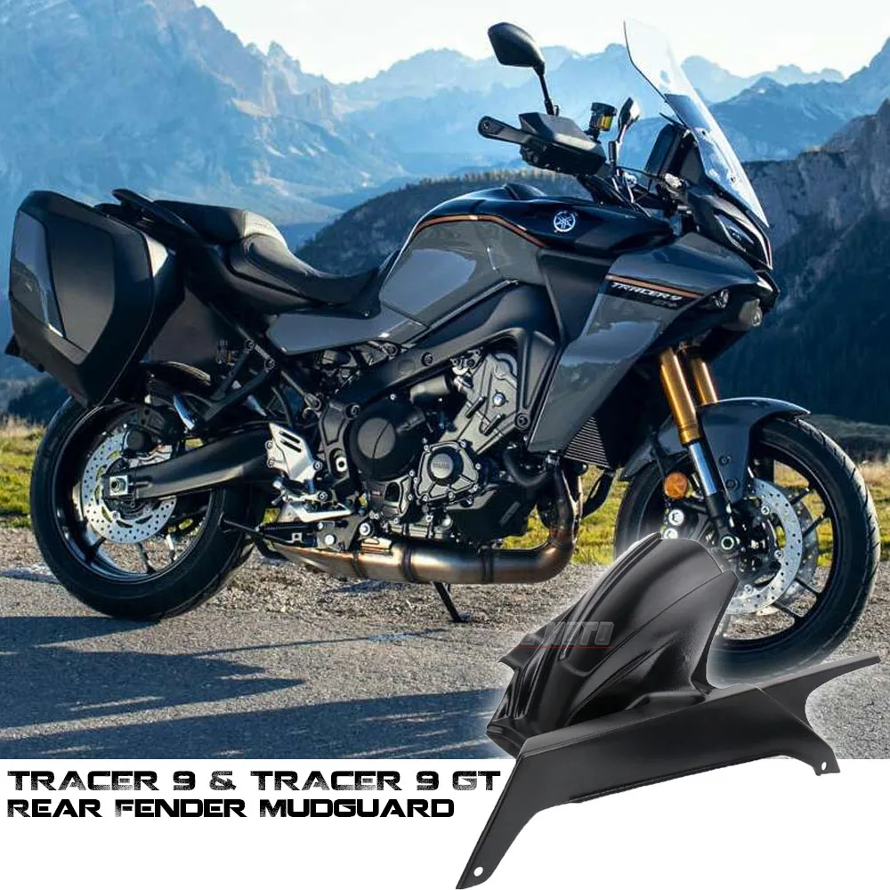 

New Mudguard Splash Guard Plastic Motorcycle Rear Wheel Fender With Bracket For YAMAHA Tracer 9 GT Tracer9 TRACER 9 2021-2024