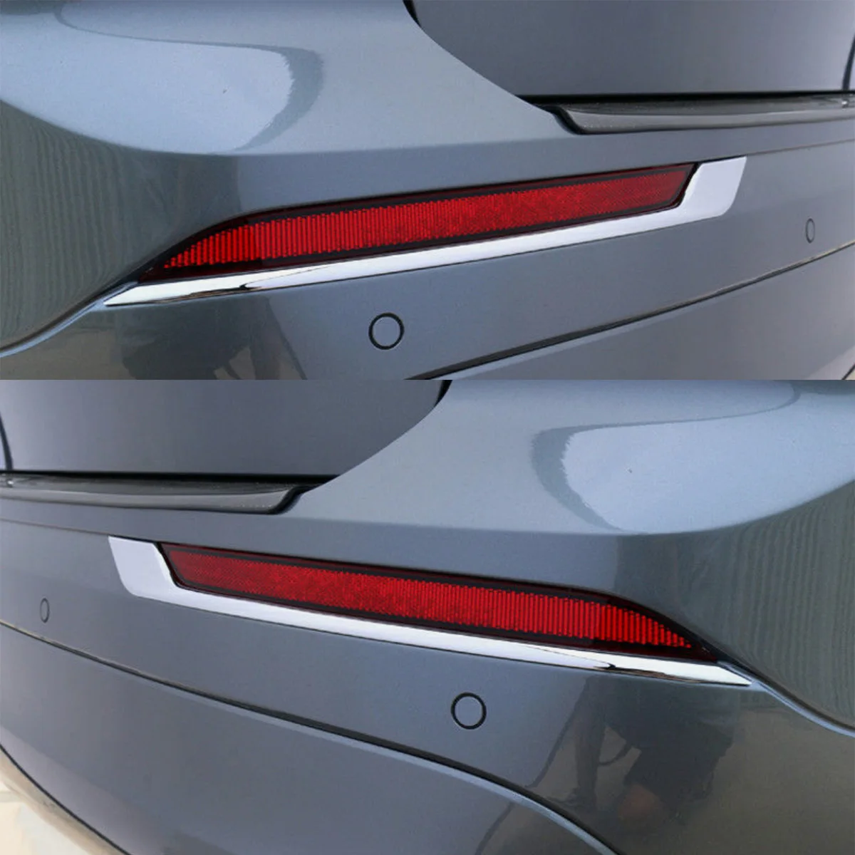 

Rear Bumper Chrome Trim For Volvo XC60 2018 2019 2020 2021 Rear Bumper Fog Light Lamp Eyelid Cover Trim 31449137 31407984