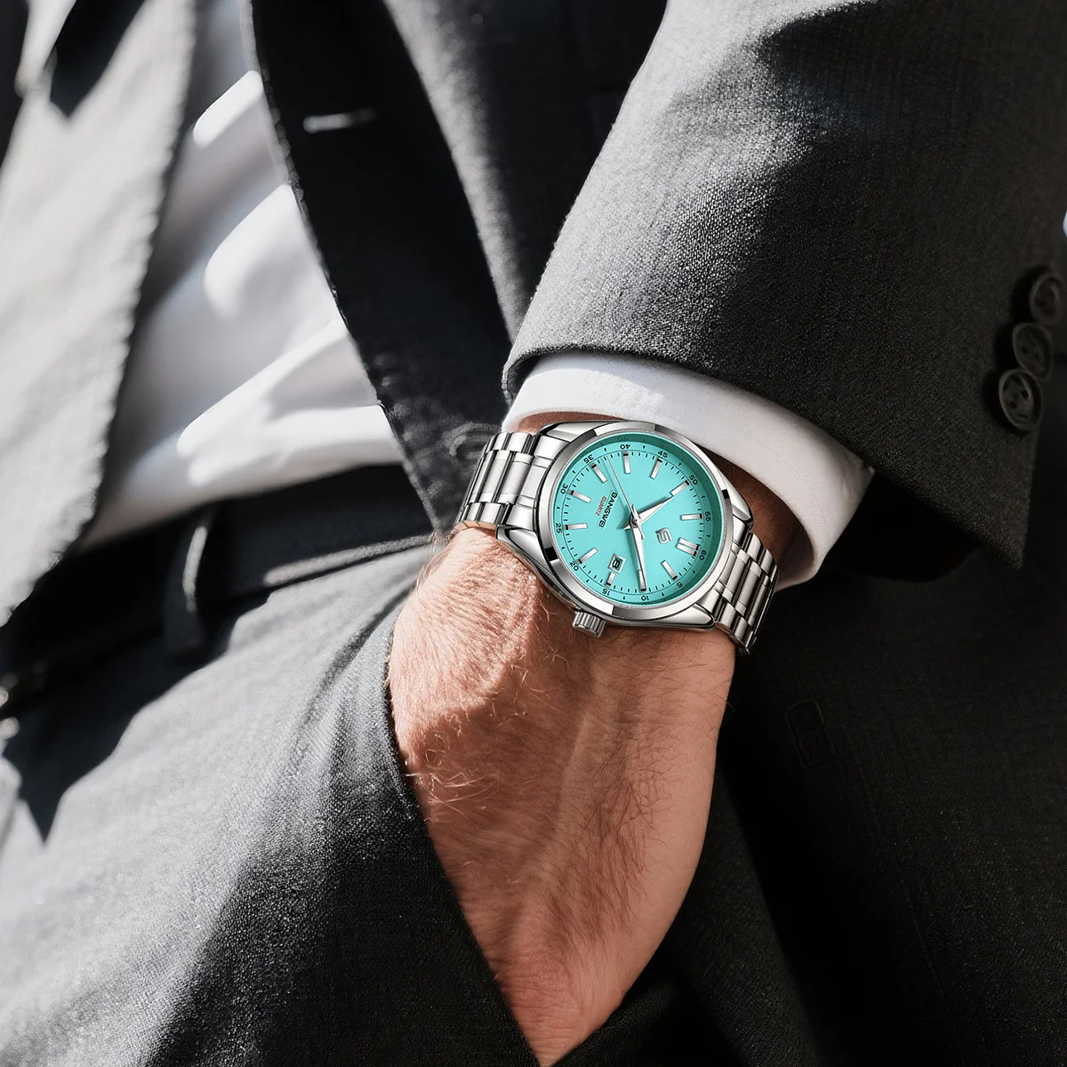 Reloj LIGE de lujo para hombre, relojes de pulsera de cuarzo luminosos resistentes al agua para negocios a la moda, relojes deportivos con calendario de acero inoxidable para hombre