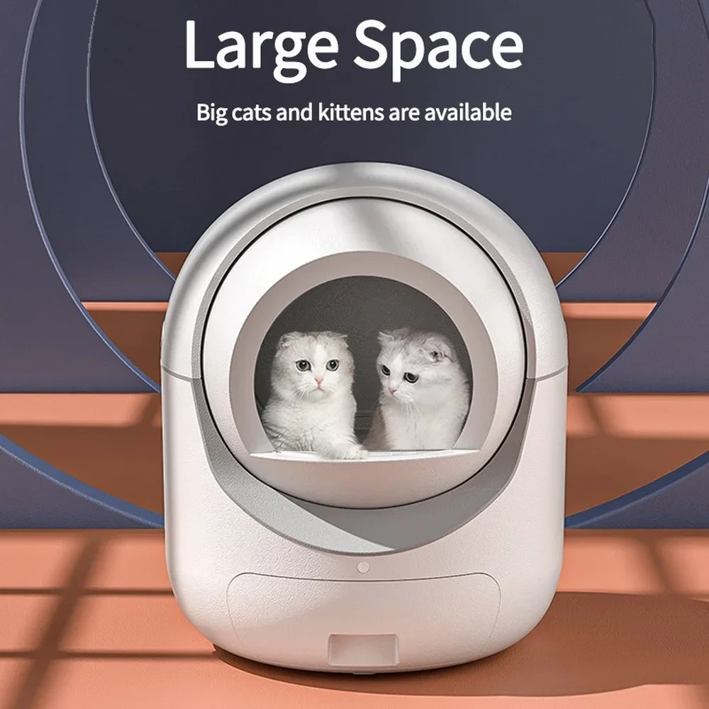 Intelligent Cat Litter Box Cat Sandbox Automatic Cat Toilet Deodorization Cat Litter Box WIFI App Remote Control Cleaning