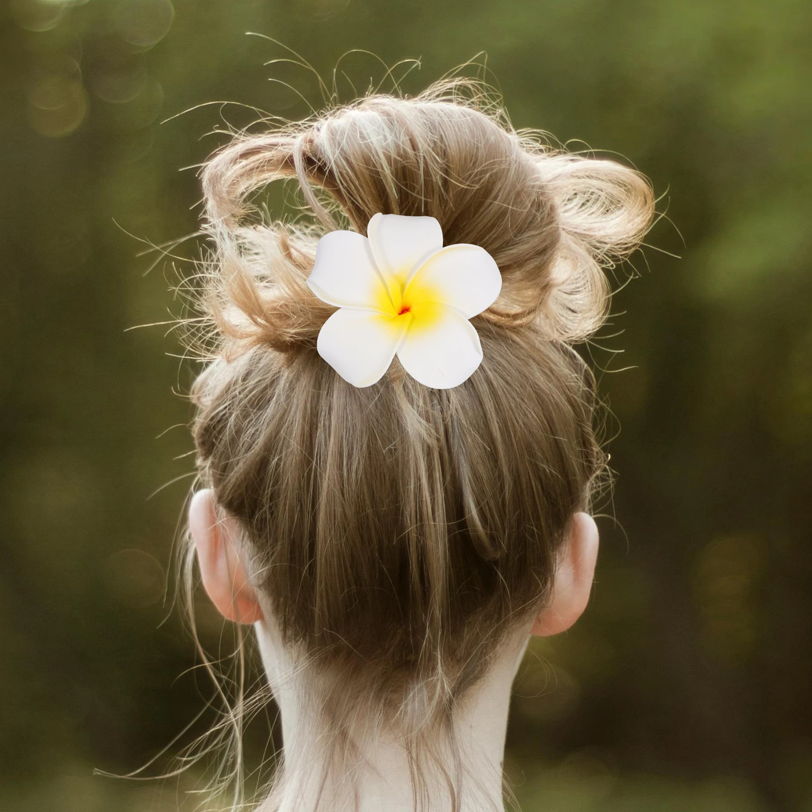 

4pcs Eggs Flower Hair Clip Large Design for Girls Women Vacation Wedding Party Accessories Bridal Hawaiian Headdress Daily Decor