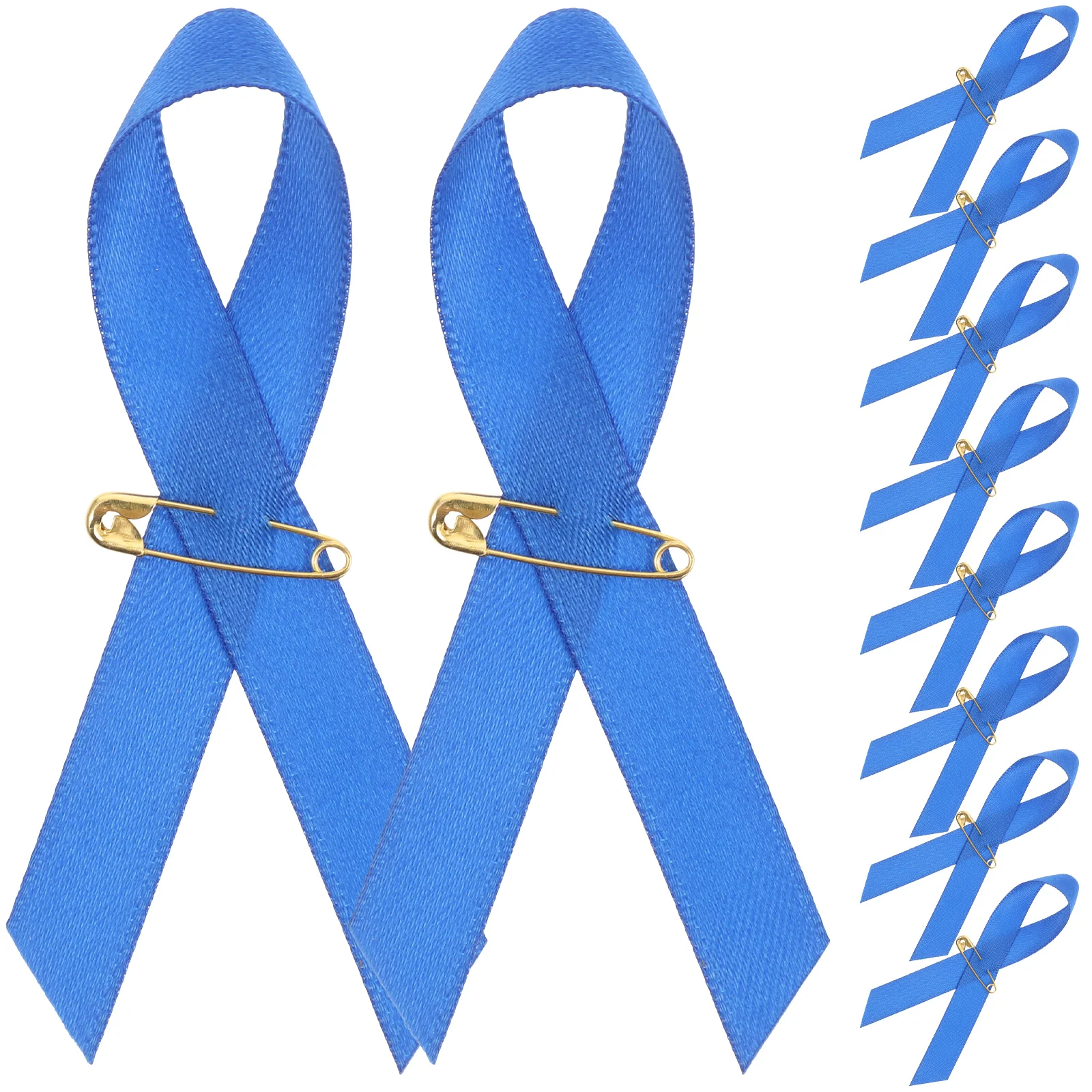 

100pcs Orange Ribbon Brooch Pins Reusable Tear Resistance Charity Events Parties Awareness Products Breastpin Gifts