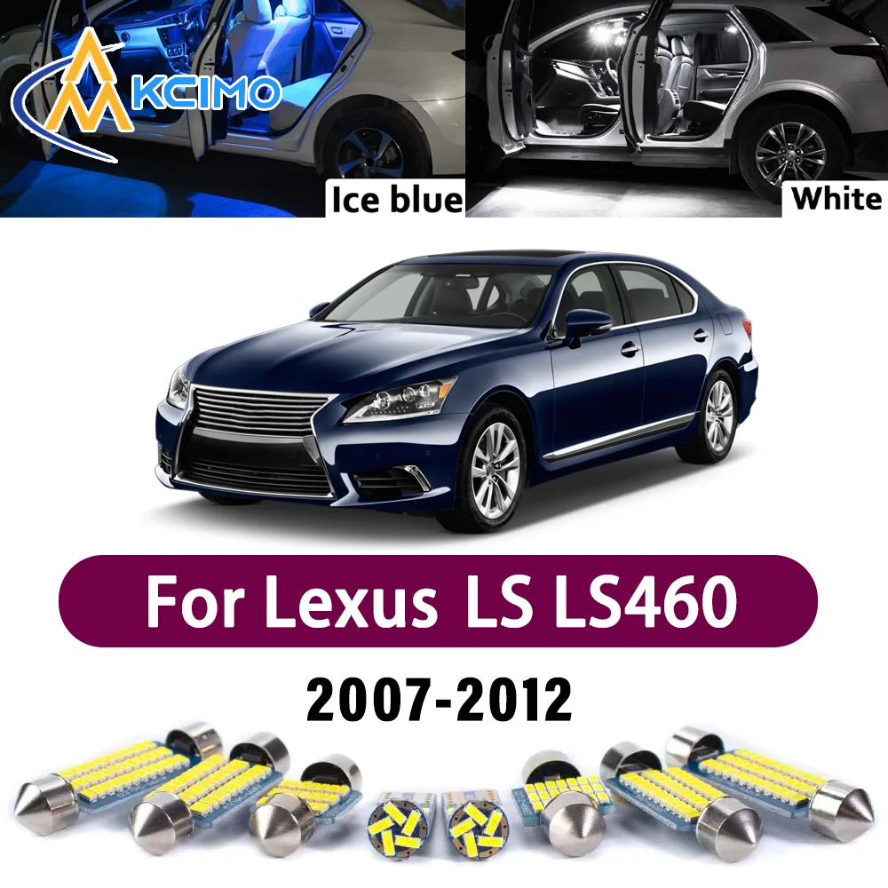 

Error Free LED Interior Light Kit for Lexus LS LS460 LS460L 2007-2012 Premium Bright Dome Trunk Mirror Reading Lamps Canbus