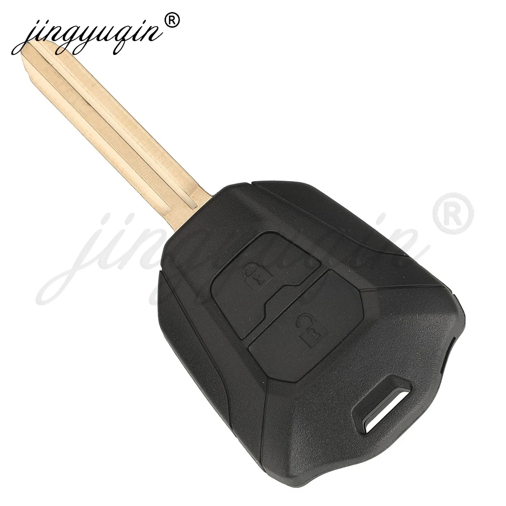 jingyuqin 2 Buttons Car Key Shell For Isuzu DMAX MUX Truck Remote Control Car Key Fob Housing Case Replacement TOY43