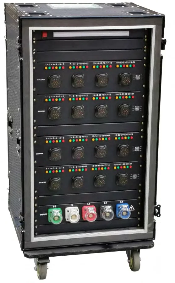 96Channel Socapex Dimmer Pack Control Rack Box for Led Stage Lighting