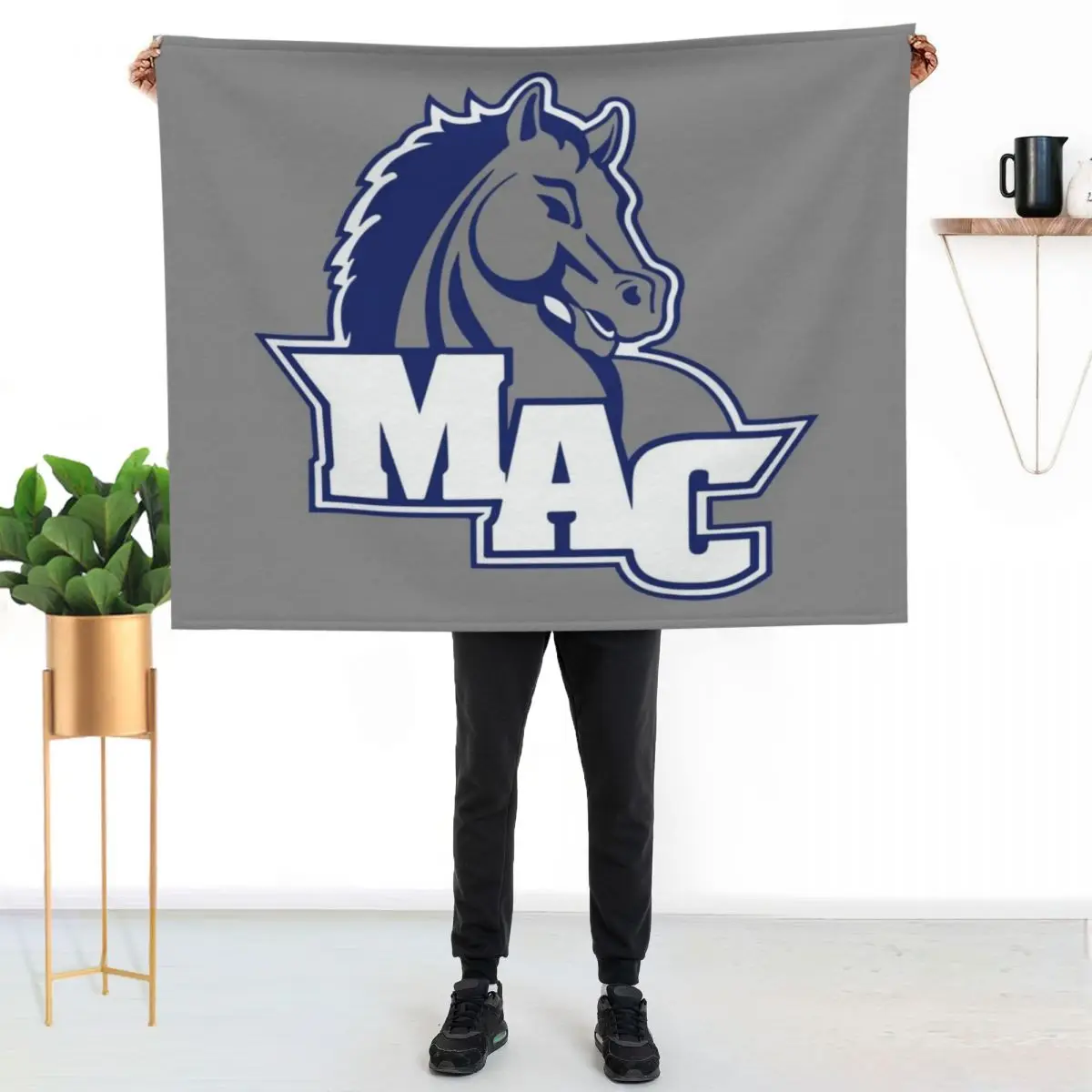 The Mount Aloysius Mounties Throw Blanket Blankets For Baby Baby sofa bed Luxury blankets ands Blankets