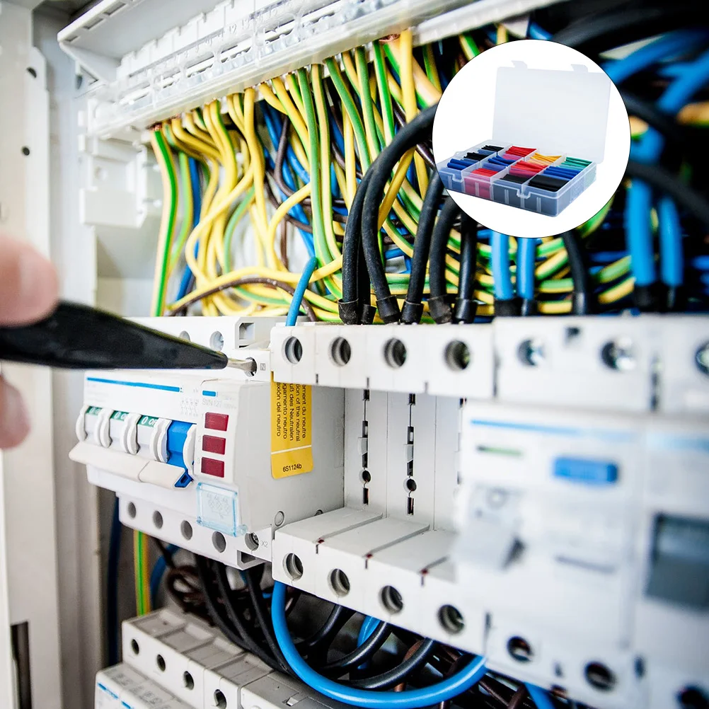 

750pcs Heat Shrink Tubing Electrical Insulation High Temp Resistant Wire Wrap Solder Joint Protection Cable Sleeve