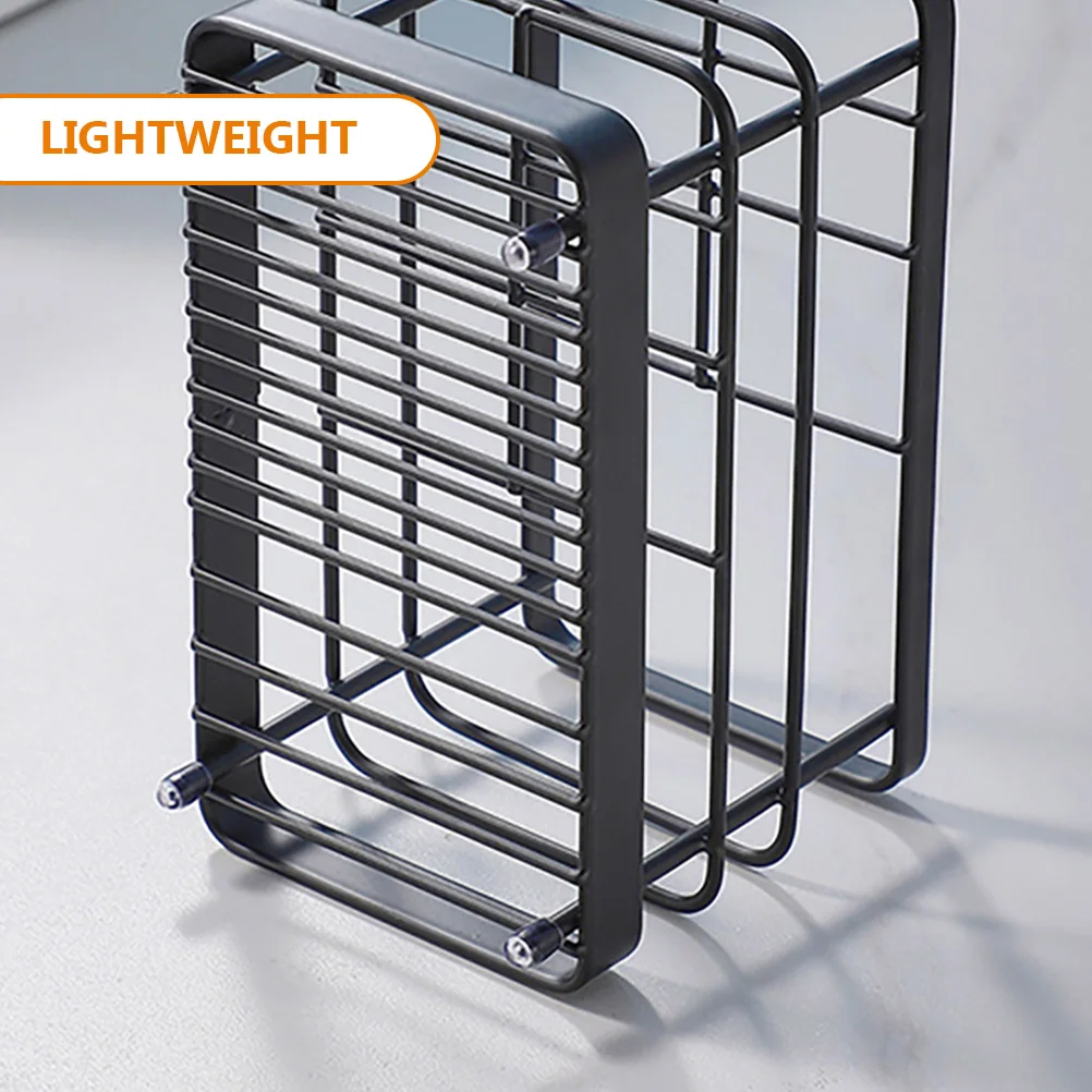 

Sturdy Carbon Steel Toothbrush Holder Stand Multi-Functional Bathroom Organizer Rack For Home Hotel Use Lightweight Large