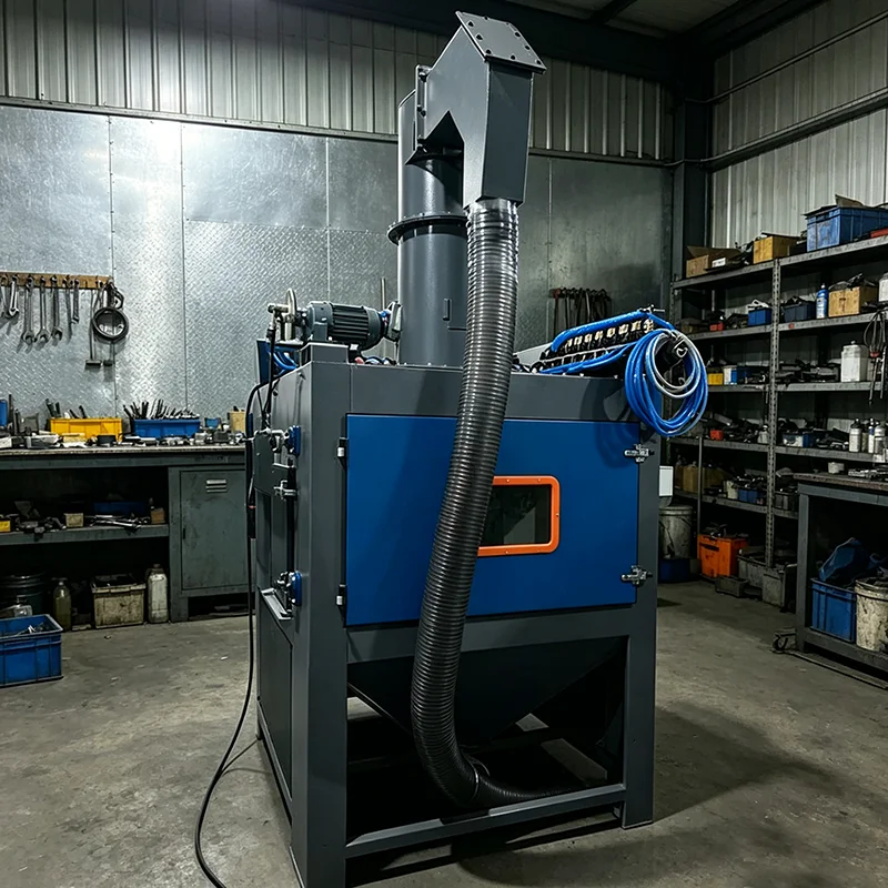 Customized Automatic Rotary Table Sandblaster Sand Blasting Machine for Batch Treatment Derusting Paint Removal Polishing