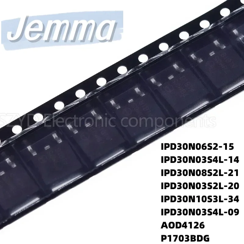 100PCS TO252 IPD30N06S2-15 IPD30N03S4L-14 IPD30N08S2L-21 IPD30N03S2L-20 IPD30N10S3L-34 IPD30N03S4L-09 AOD4126 P1703BDG