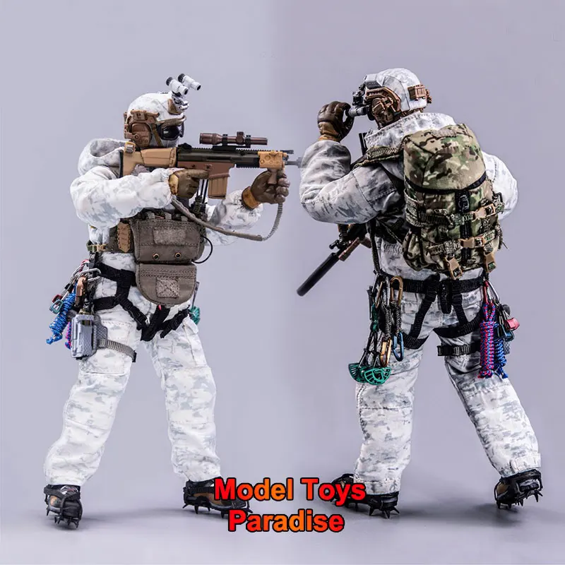 

HASUKI SA03 1/12 Collectible Toys Snow Mountain Ghost Black Action Series Men Soldier 6Inch Full Set Action Figure Model Gifts