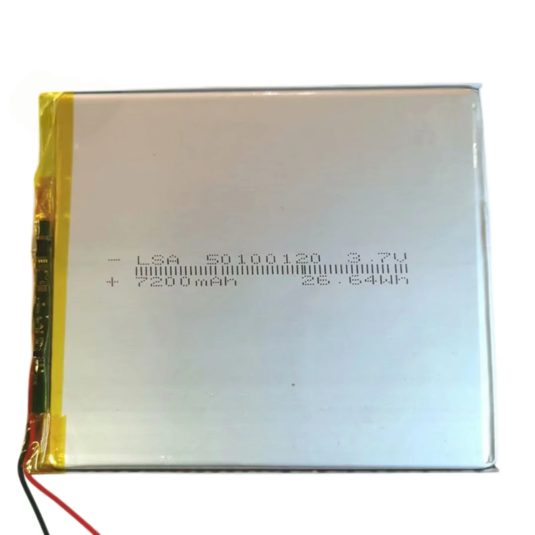 50100120 Li‑polymer Battery 3.7V 7200mAh Rechargeable Lithium Polymer Cell for Industrial Tablet Power Bank Portable Equipment