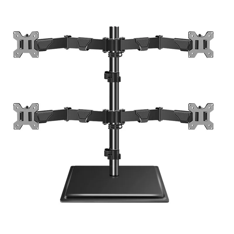 four-screen monitor bracket, upper and lower dual-screen computer base, desktop multi-screen splicing bracket