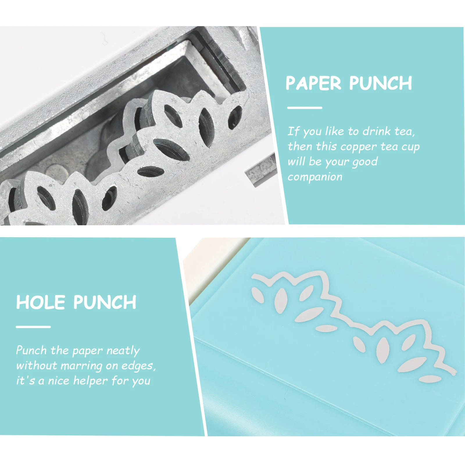 

DIY Paper Punch Craft Tool Kids Reusable Hole Puncher Dolphin Design Greeting Cards Art Activities Premium Alloy Plastic Long