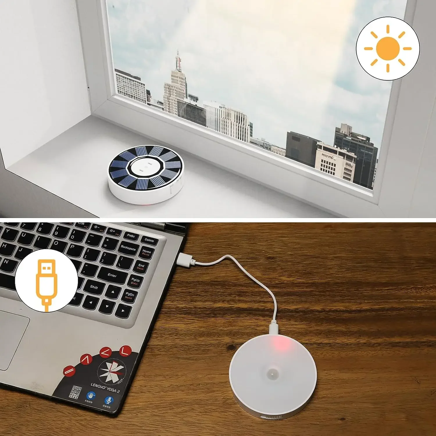 XIAOMI Night Light con sensore di movimento lampada da parete solare USB ricaricabile LED per la decorazione del comodino della camera da letto