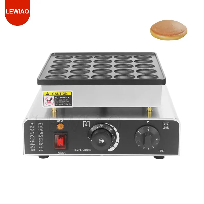 25-Well Muffin Maker Causeway Machine Waffle Maker Round Cookie Maker Commercial Waffle Oven Japanese Style