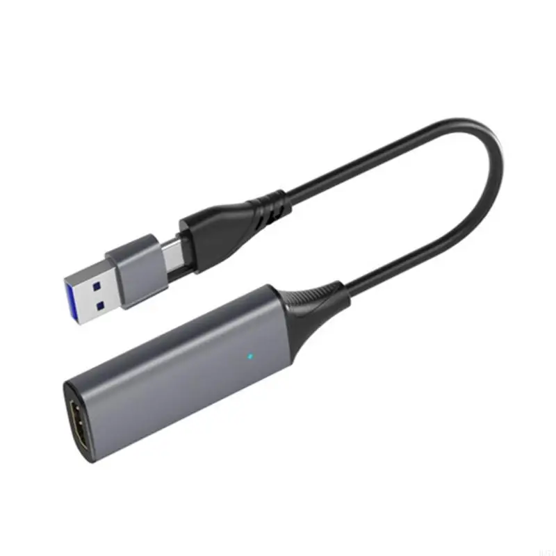 H37F Replacement 2 in 1 to USB Type C Video Capture Card Live Stream Recorders Capture Card Device Connection