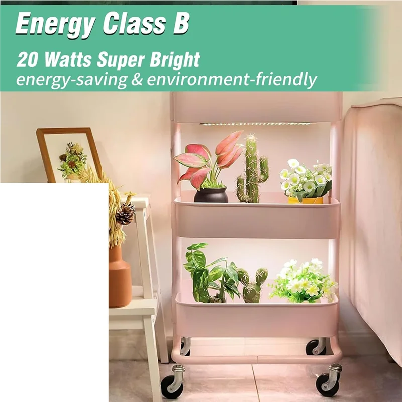 A74E-Full Spectrum LED Plant Lamp(2 Pack), Grow Light With 3 Light Modes And Timer For Indoor Plants