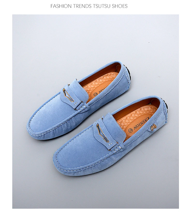 48 Extra-Large Size Matte Couple's Style Halloween Gift 2025 Autumn New Loafers British Style Slip-On Men's Driving Shoes Lightweight Non-Slip Casual Leather Shoes