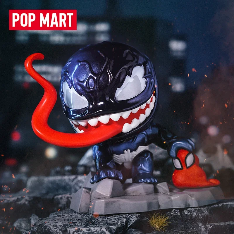 

POP MART Spider and Venom Series Anime Action Figure Guess Bag Ornament Figurines Home Decor Desktop Dolls Model Girls Gift