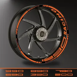Rim Stripe Tape Vinyl Motorcycle Wheel Stickers Hub Decals For KTM 200 390 890 990 1190 1290 Rc390 Duke Super Adventure Racing