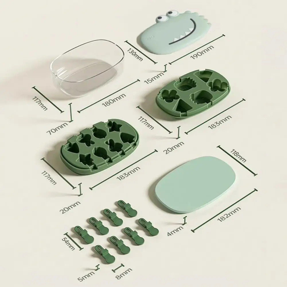 Homemade Mold Silicone Molds 8-cavity Ice Maker Bpa-free Mini Ice Pop Tray Easy-release Kids Summer Diy Kitchen Tool Set