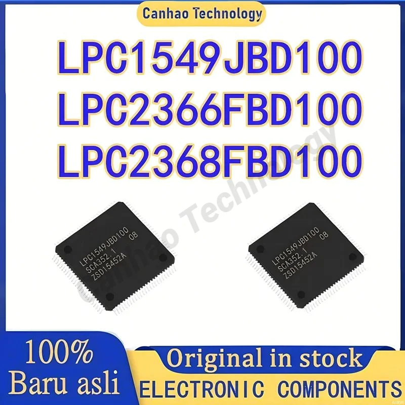 LPC2366FBD100 LPC2368FBD100 LPC1549JBD100 LPC2366FBD LPC2368FBD LPC1549JBD LPC2366 LPC2368 LPC1549 LPC IC MCU Chip LQFP100