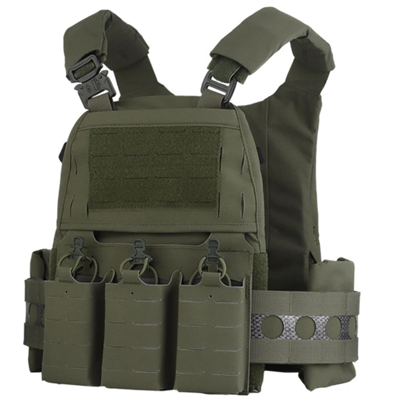 Tactical V5 PC Military Vest Hunting Shooting Training Ves Minimalistic Multi-Mission Plate Carrier for Men for Triple Mag Pouch