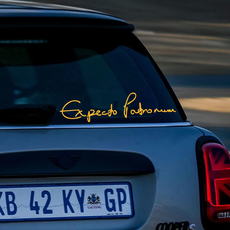 جديد هاري بوتر الله الدعوة الجارديان لعنة Expecto Patronum مقاوم للماء ملصقات السيارات العاكسة ديكور الكمبيوتر المحمول #4